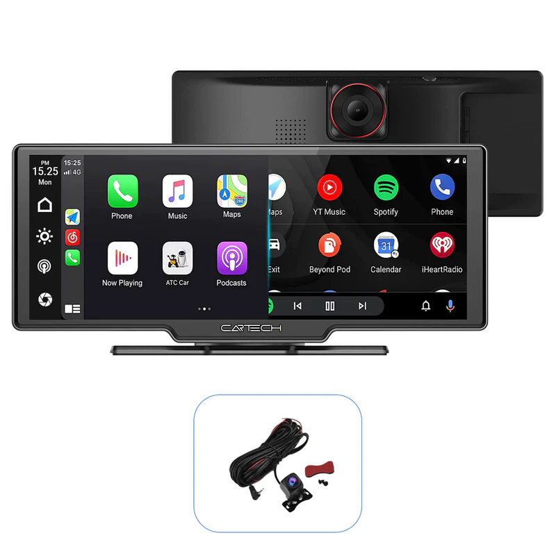Pantalla portátil Apple CarPlay y Android Auto 10,26 ” – CarTech SV